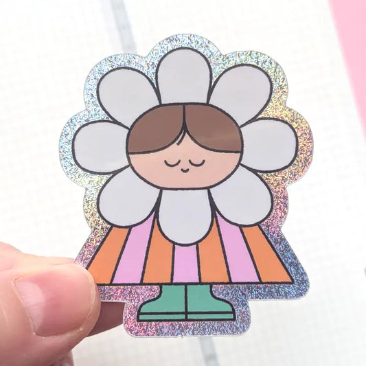 Vinyl-Aufkleber, Kleiner Blumenfreund-Aufkleber