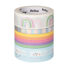 Lade das Bild in den Galerie-Viewer, Washi Tape, Regenbogenwolken

