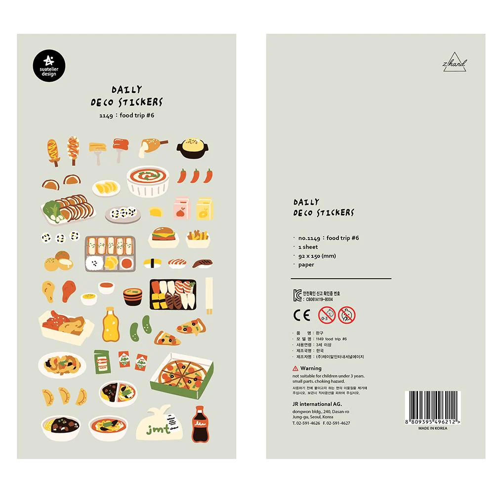 Kawaii Stickers, Food Trip