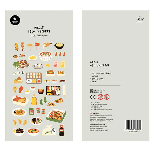 Kawaii Sticker, Food Trip