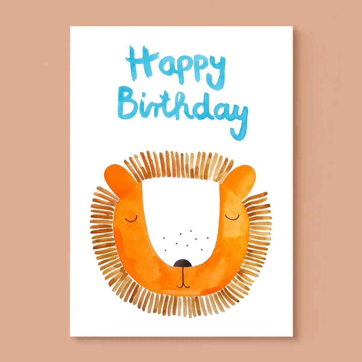 Postcard, Happy Birthday Lion
