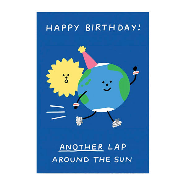 ''Another Lap Around the Sun'' Greetings Card