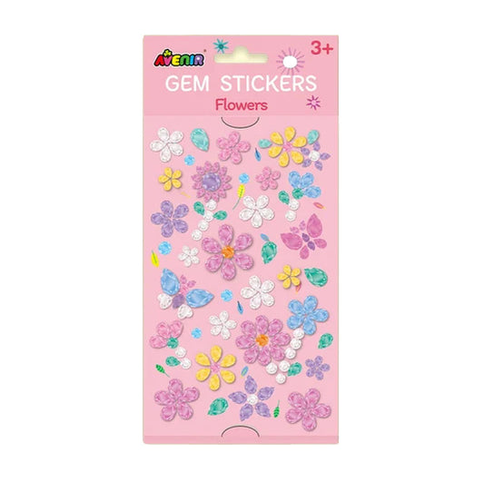 Gem Stickers, Flowers