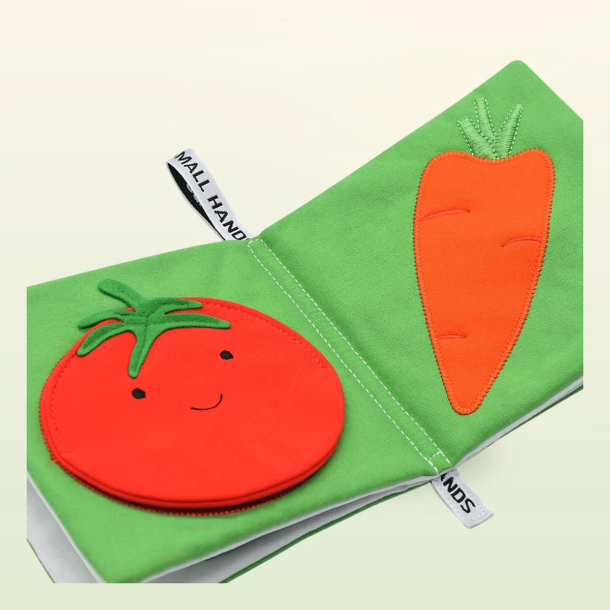 Small Hands Fabric Baby Book, Vegetables