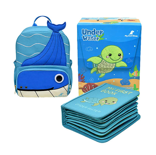 Montessori Book & Backpack Set, Under Water