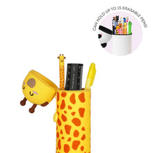 Load image into Gallery viewer, 2-in-1 Soft Silicone Legami Pencil Case, Giraffe
