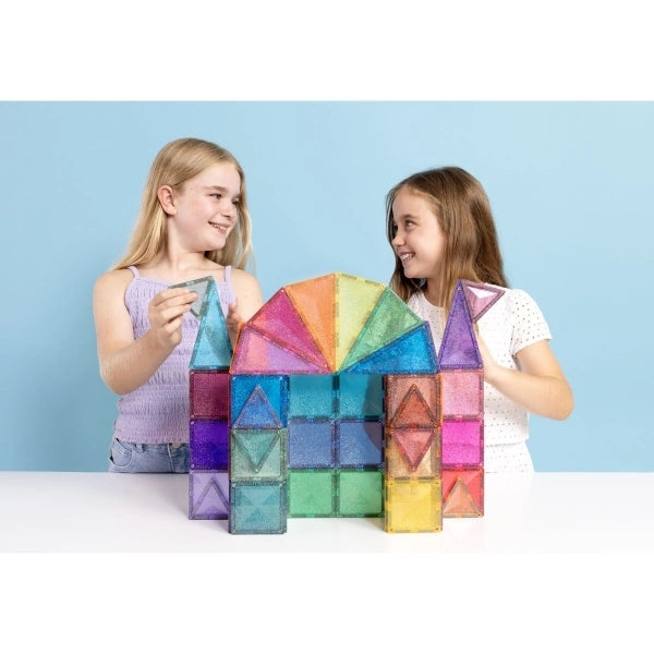 Connetix Tiles Glitter Castle, 48 Pieces