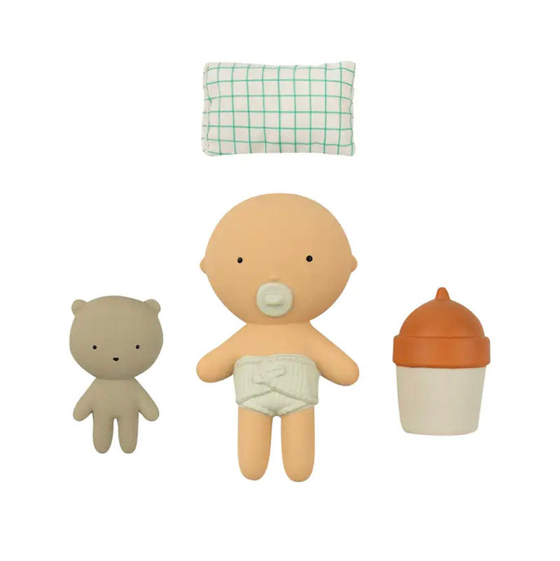 Gommu Pocket Doll & Accessories, Vanilla
