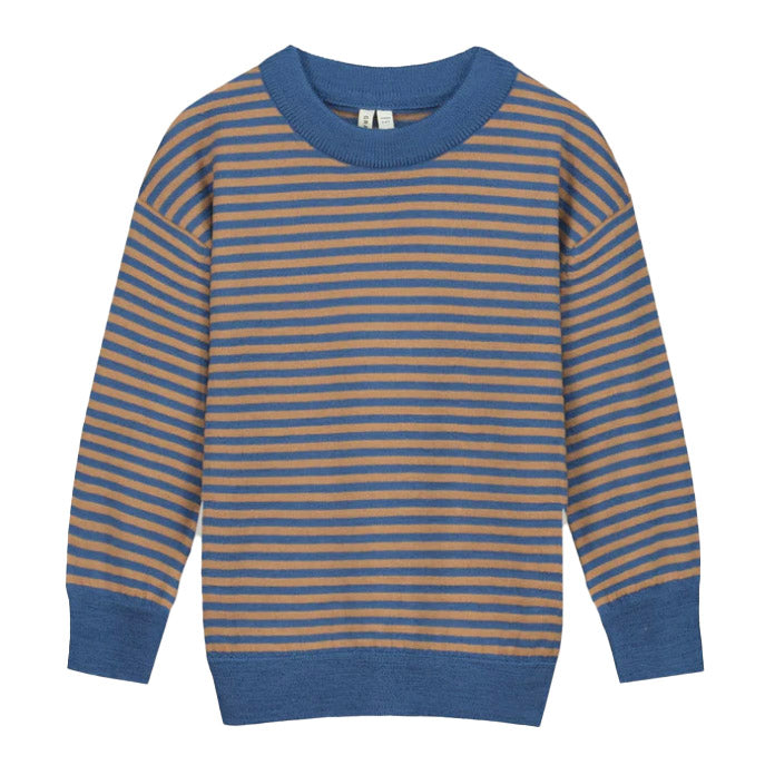 Merino Wool Knit Jumper ''Blue Moon''