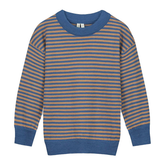 Merino Wool Knit Jumper ''Blue Moon''