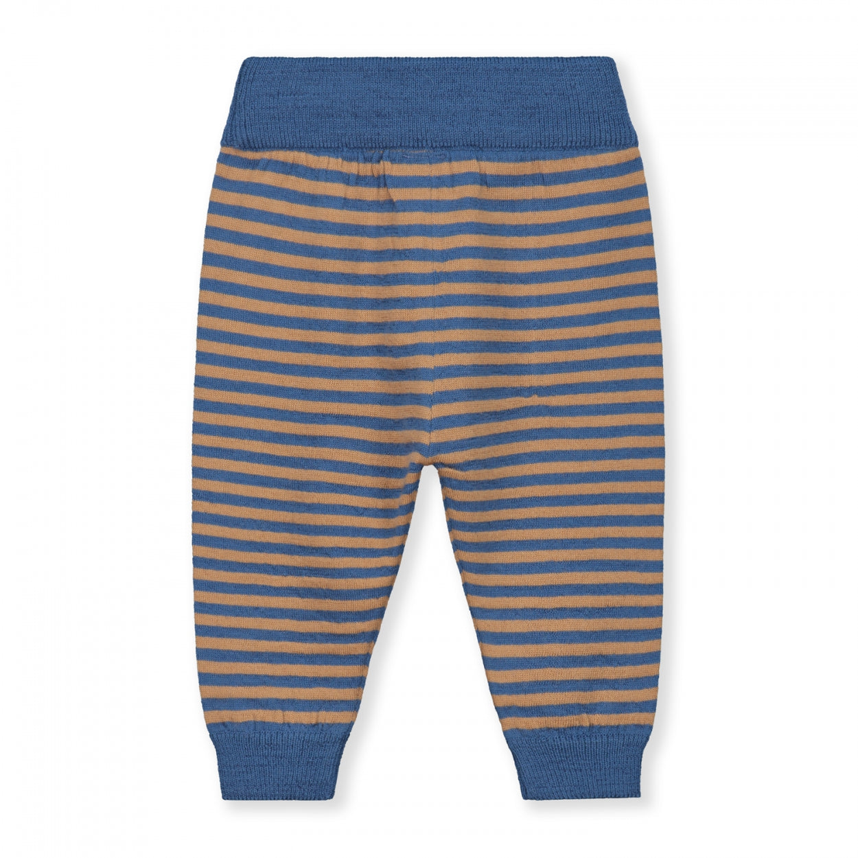 Merino Strick Baby Leggings „Blauer Mond“ 6 - 12 Monate / 68 - 80