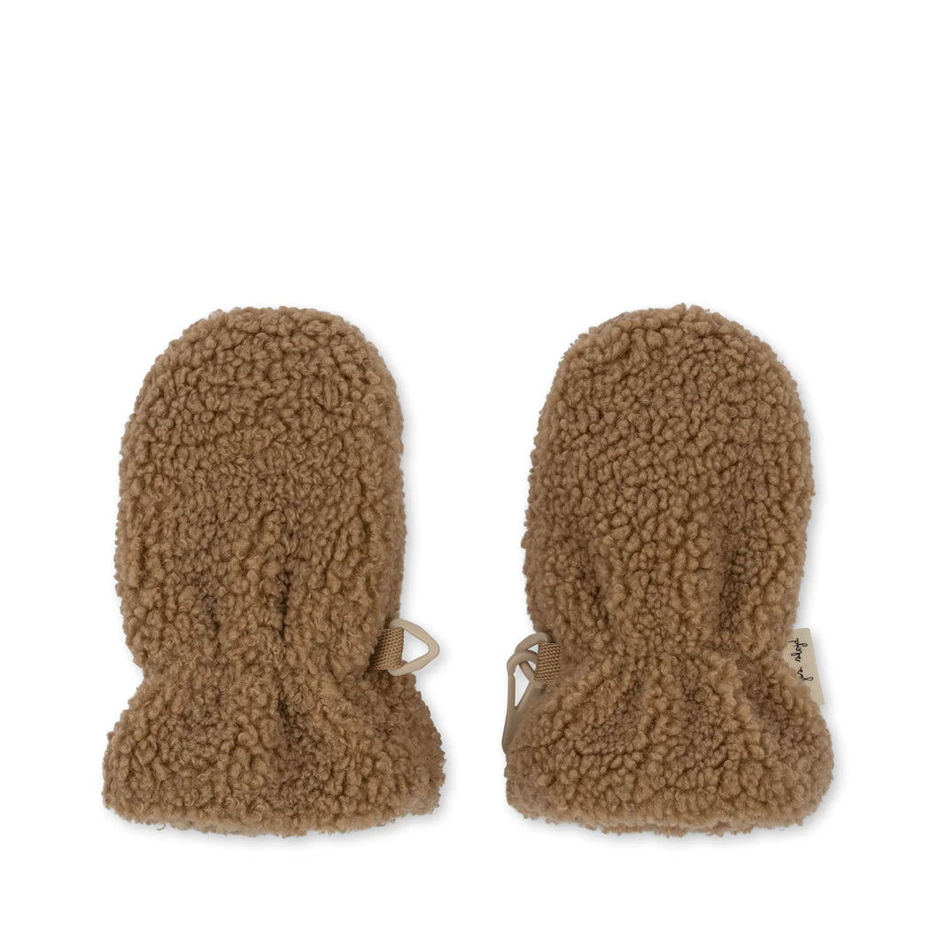 Grizz Teddy Baby Mittens  ''Shitake''