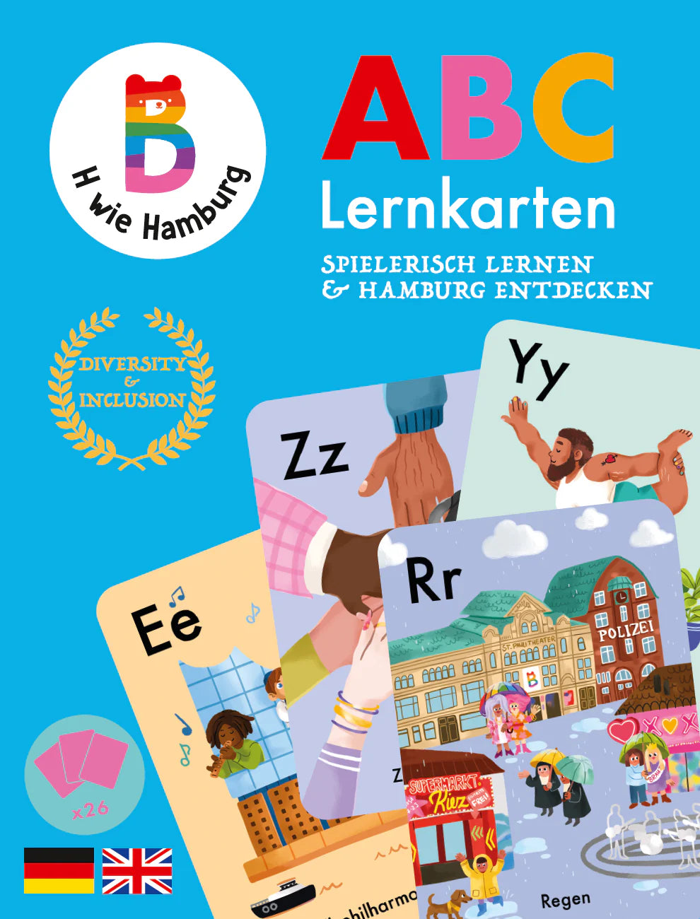Hamburg ABC Lernkarten, Deutsche Sprache