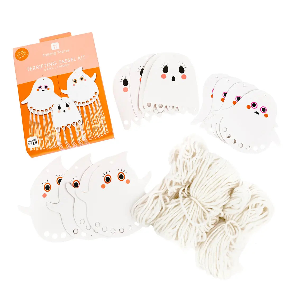 Halloween Craft Kit ''Ghost Tassels''