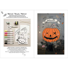 Lade das Bild in den Galerie-Viewer, Fensterkreide-Kunstvorlagen „Halloween“
