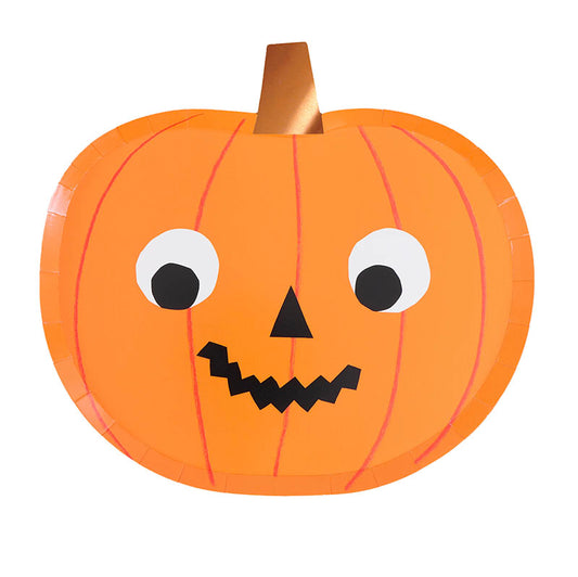 Halloween Party Plates, Pumpkin