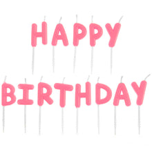 Load image into Gallery viewer, Happy Birthday Candles &#39;&#39;Neon Pink&#39;&#39;
