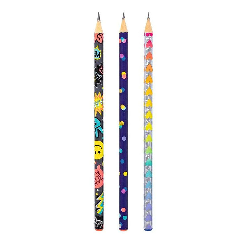 Buntstifte Set, Glücklicher Tag 3er Pack Violett