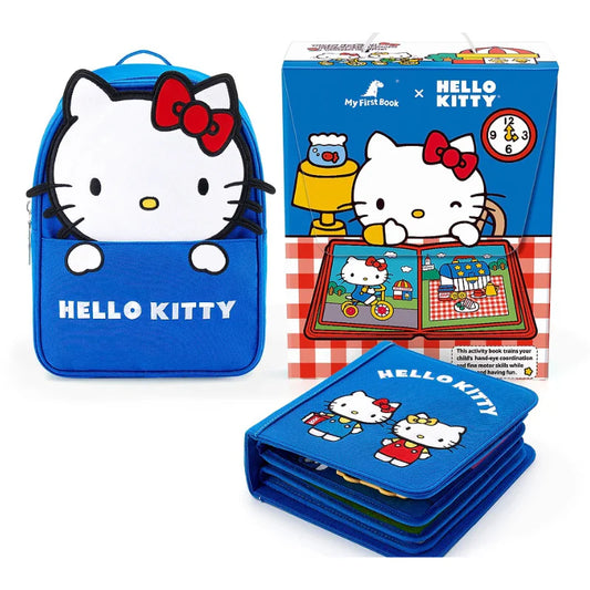 Hello Kitty Montessori Book & Backpack Set, Blue