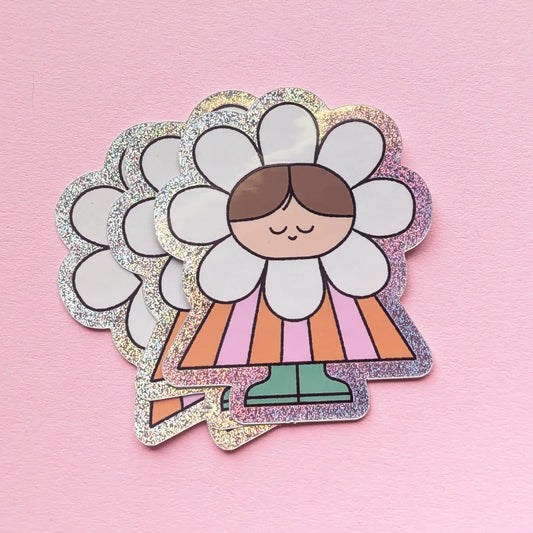 Vinyl-Aufkleber, Kleiner Blumenfreund-Aufkleber