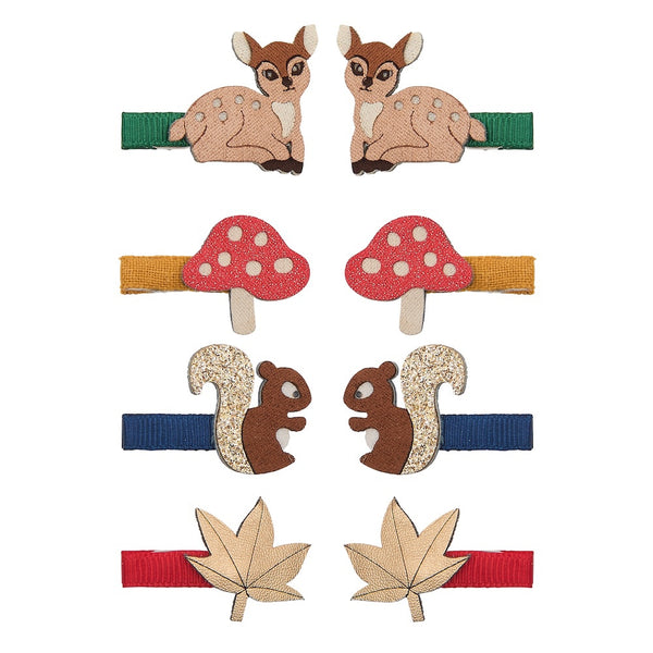 Mini Hair Clips, Fawn & Friends
