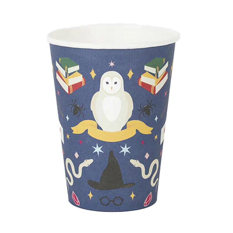 Paper Cups Witches and Wizards, Set of 8