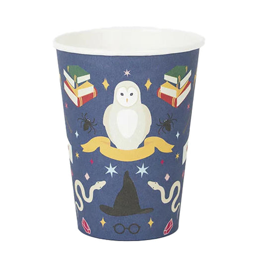 Paper Cups Witches and Wizards, Set of 8