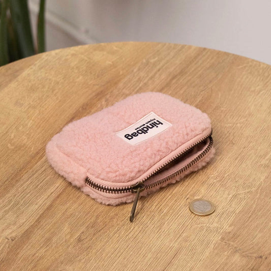 Hindbag Coin Purse, Teddy Pink
