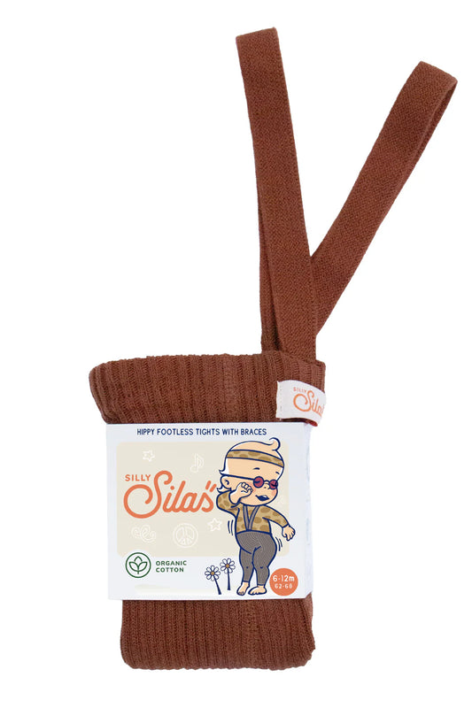 Silly Silas Hippy Fußlose Strumpfhosen ''Zimt'', Verschiedene