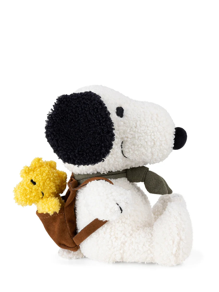 Snoopy mit Woodstock im Rucksack