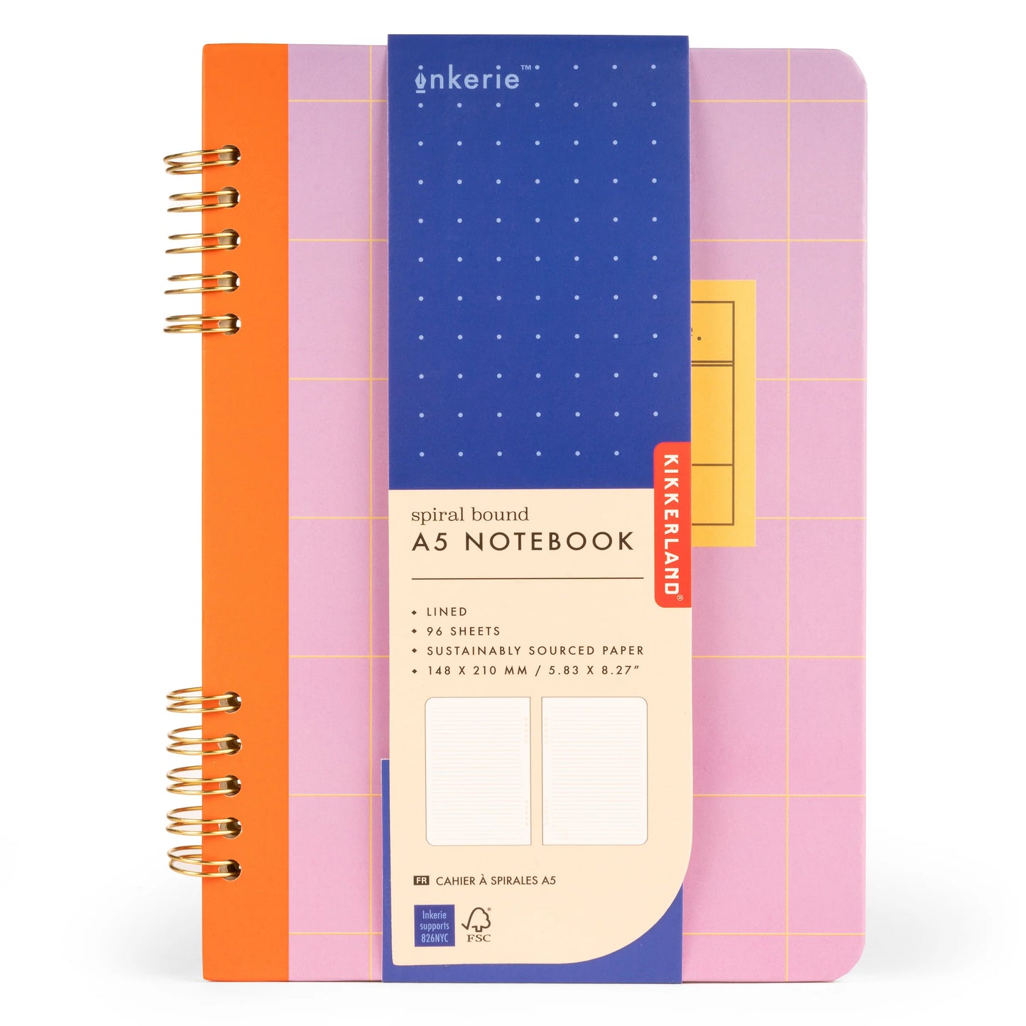 Spiralgebundenes Notizbuch A5, Verschiedene