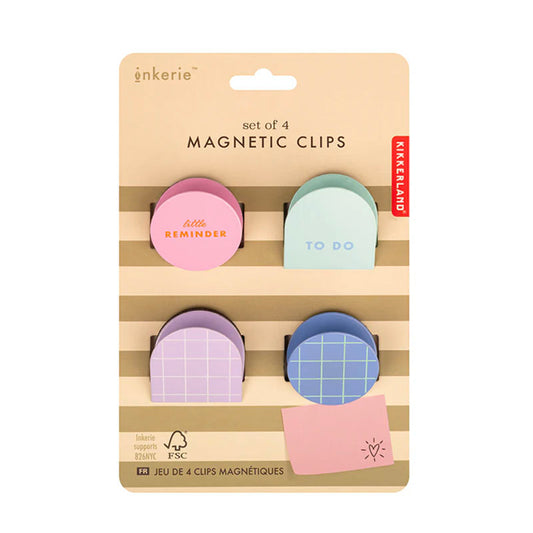 Set aus 4 Magnetclips