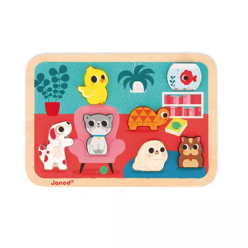Chunky Wooden Puzzle, Pets