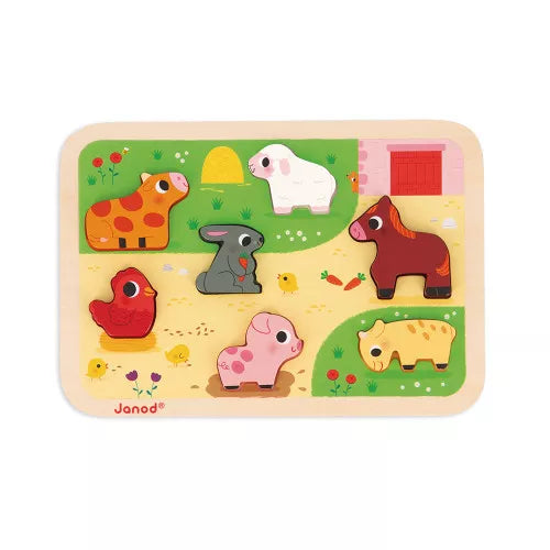 Chunky Wooden Puzzle, Farm