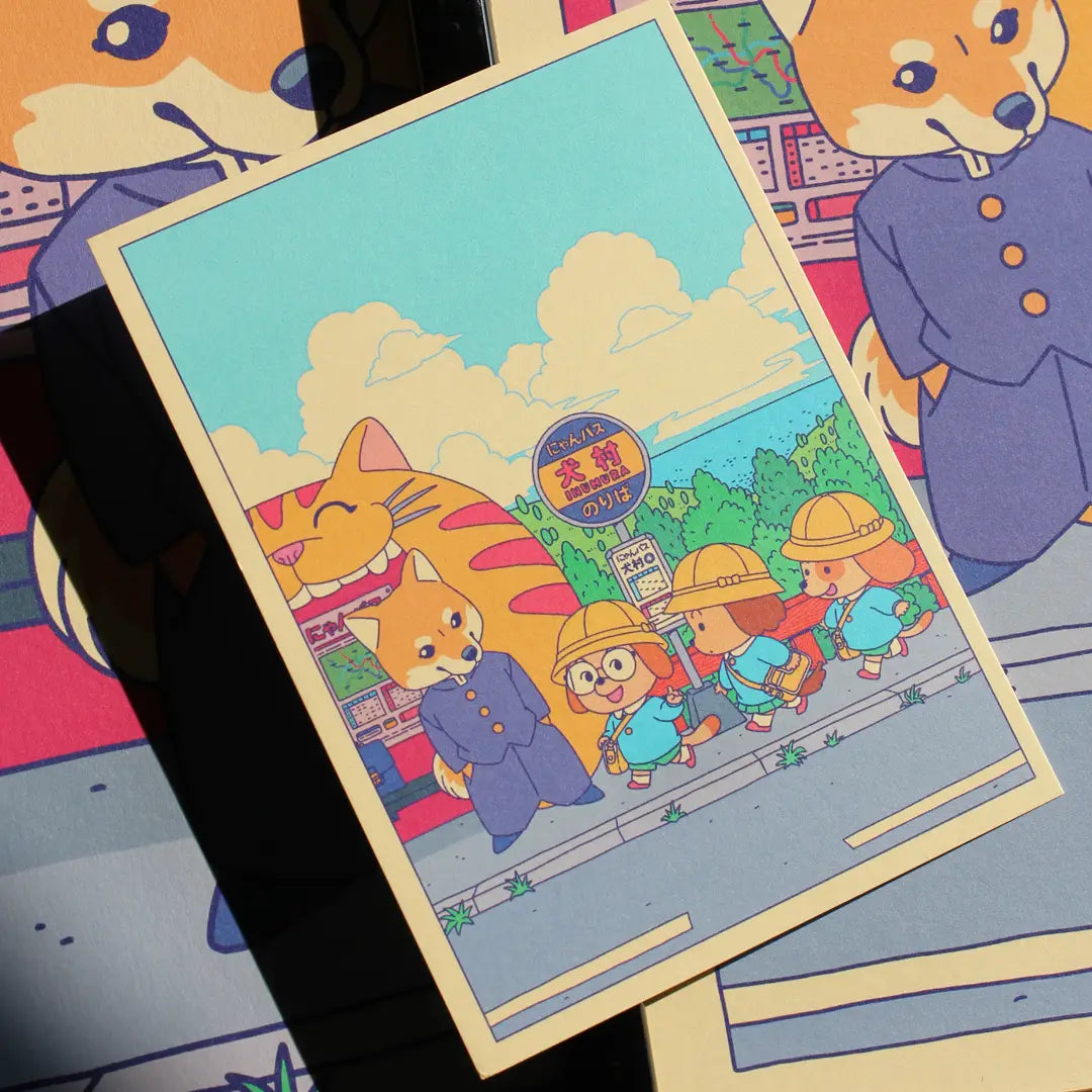 Postcard, Bus Stop