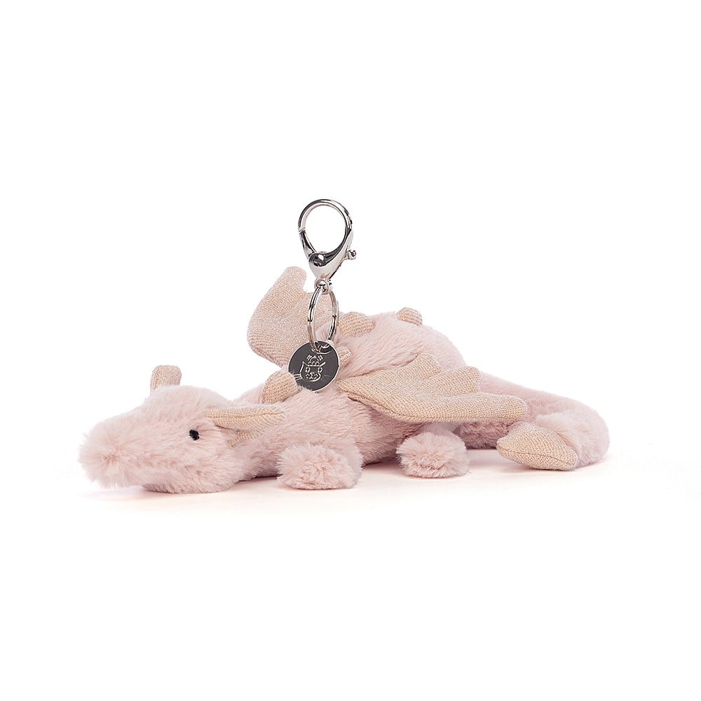 ''Jellycat Rose Dragon Bag Charm''