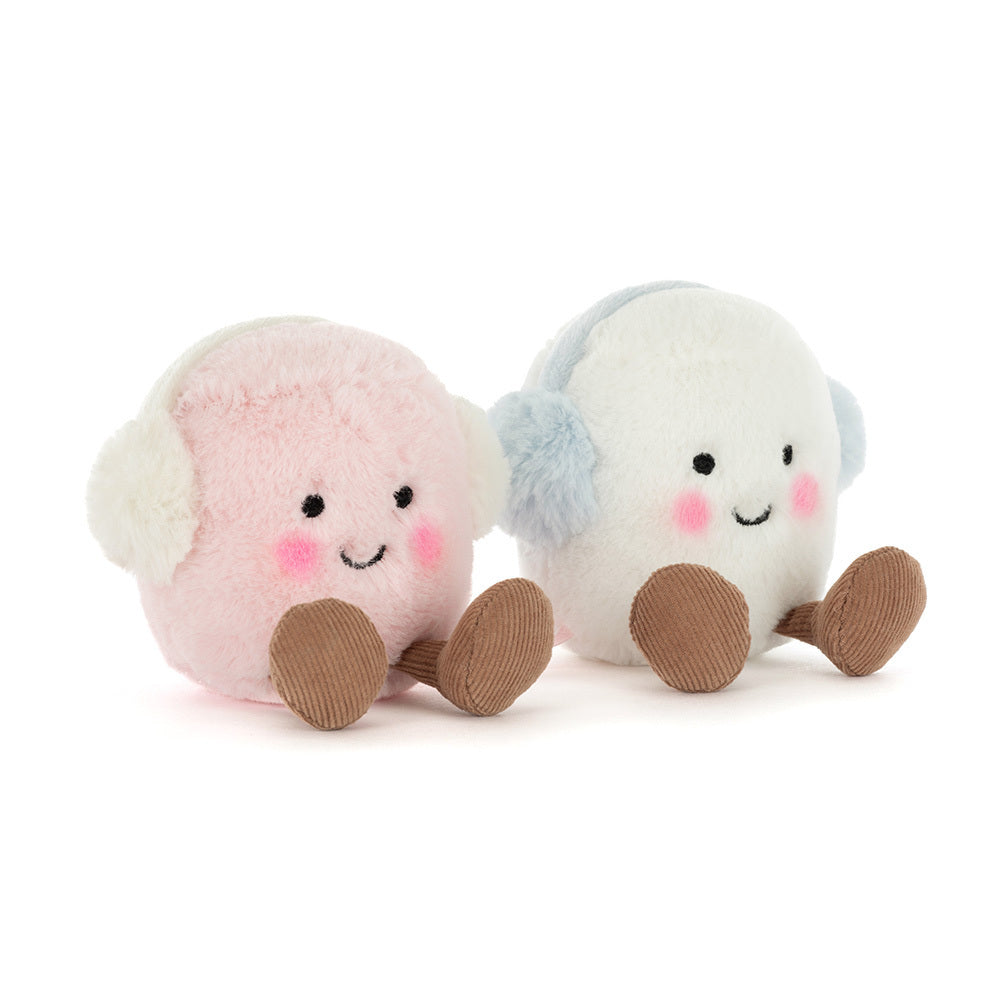Jellycat ''Amuseables Toastie Rosa und Weiße Marshmallows'' Plüschtier