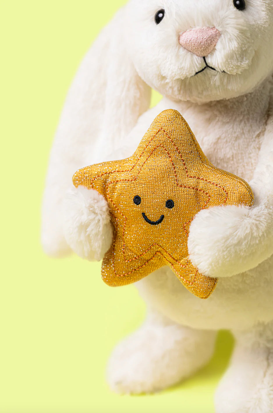 Jellycat Cream Bunny with Star, Soft Toy