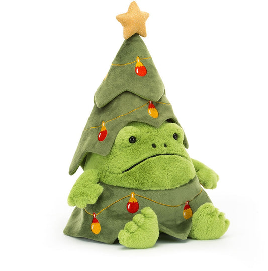 Jellycat ''Christmas Tree Ricky Rain Frog''