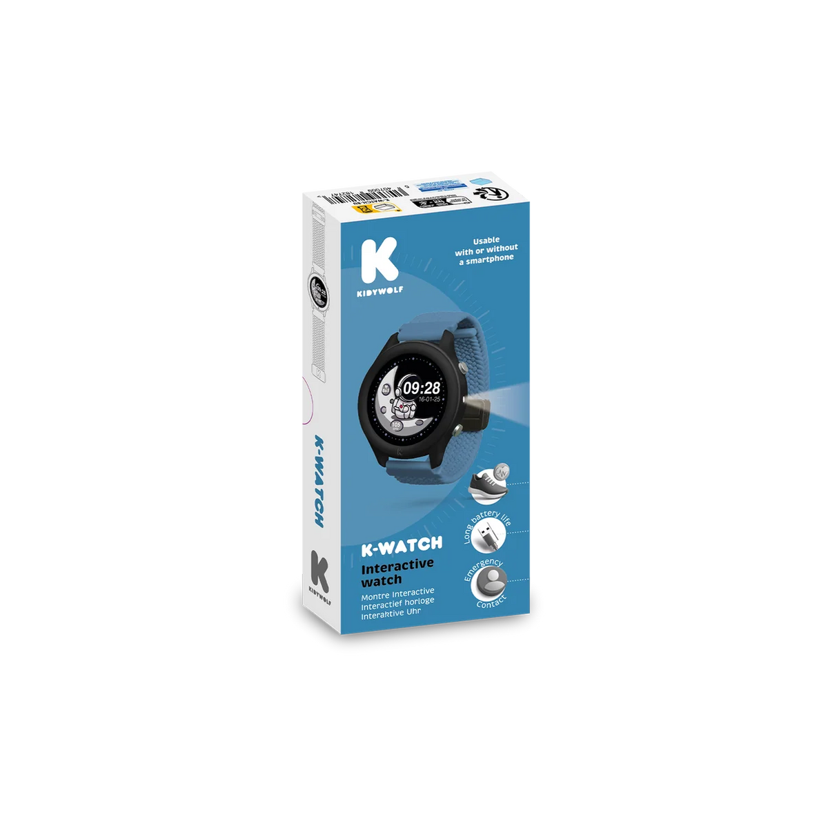 Kidywolf K-Watch interaktive Uhr, Blau