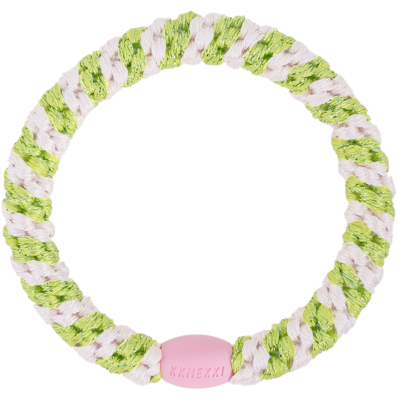Kknekki Hair Tight ''Ballet Pink Lime Glitter Stripe''