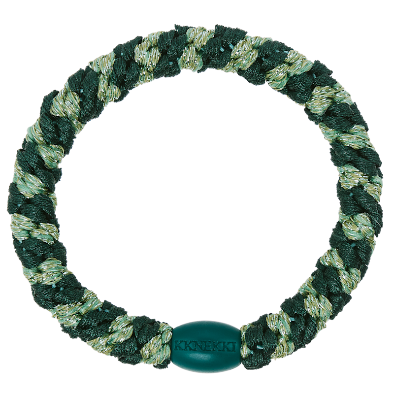 Kknekki Hair Tie, Jungle Pistachio Glitter Stripe