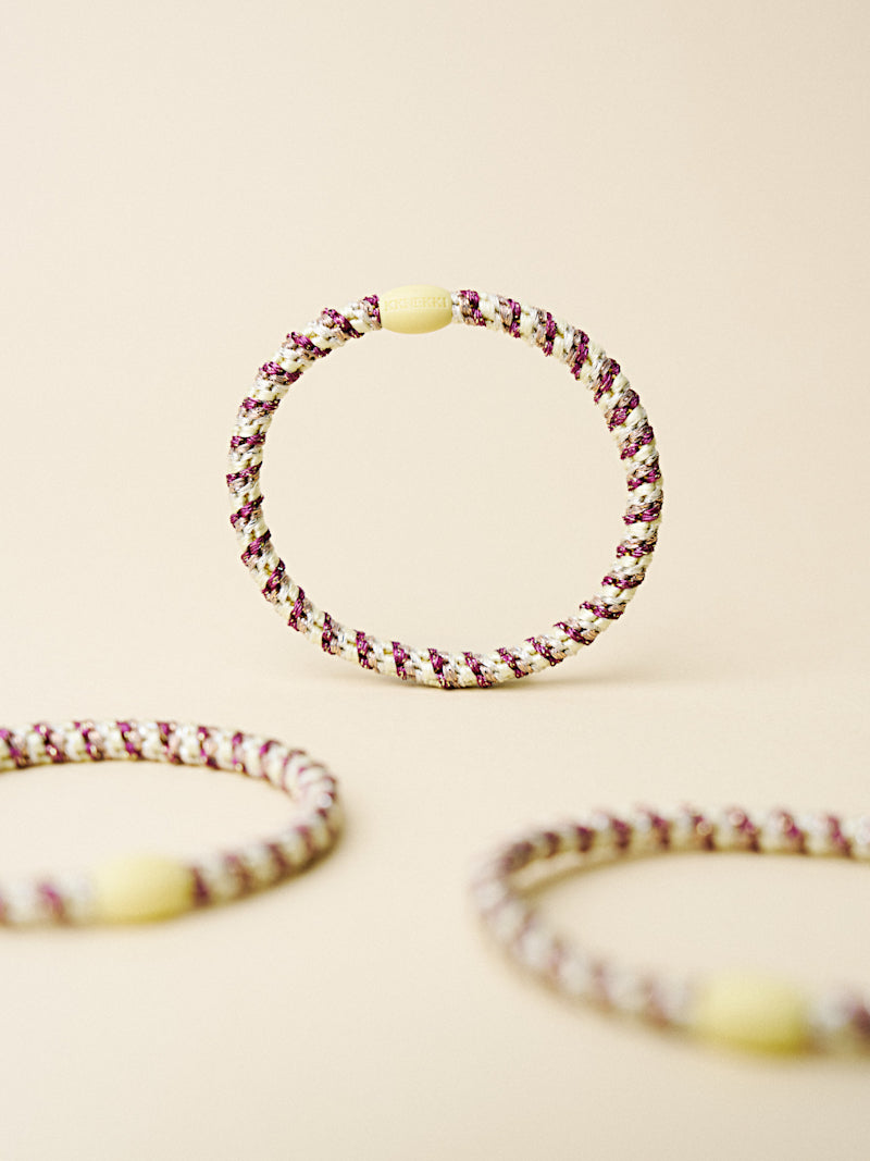 Kknekki Hair Tight, Slim Mix Grape Yellow Stripe