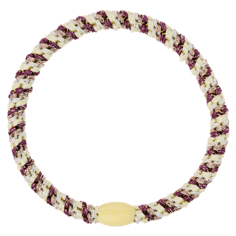 Kknekki Hair Tight, Slim Mix Grape Yellow Stripe