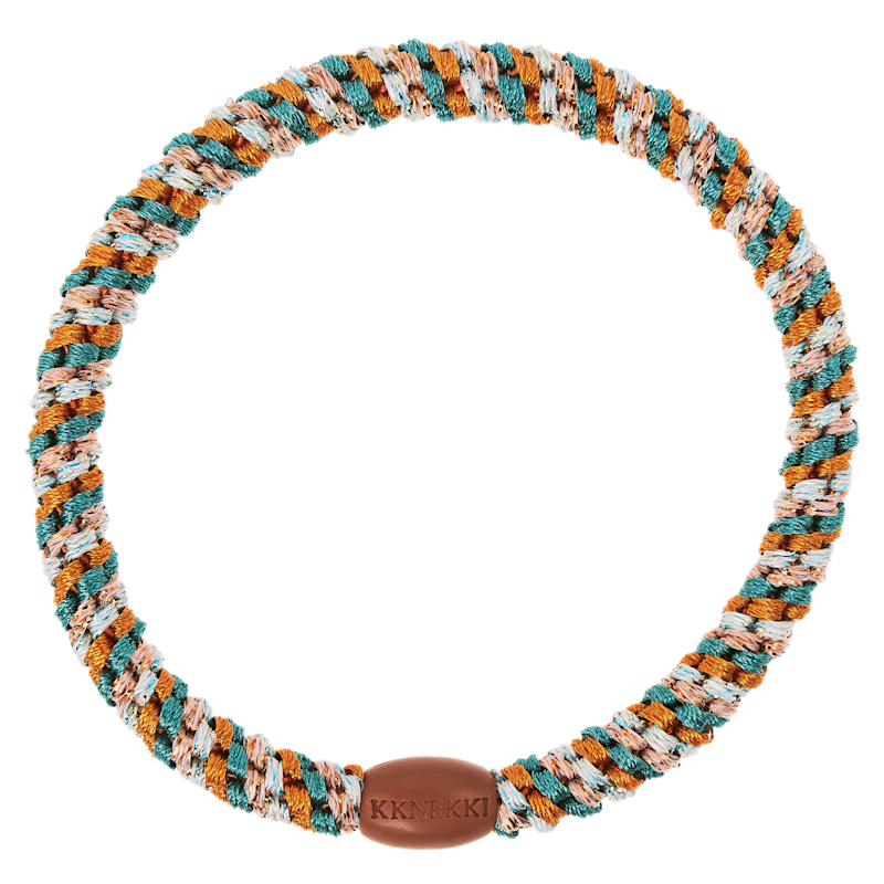 Kknekki Hair Tight, Slim Mix Terracotta Teal Stripe