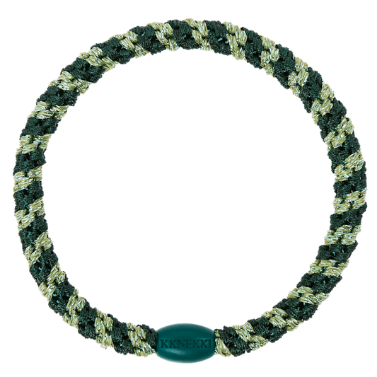 Kknekki Hair Tight, Slim Jungle Pistachio Glitter Stripe