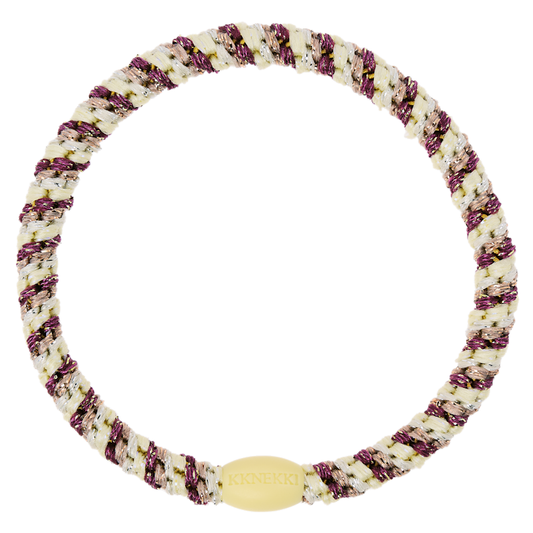 Kknekki Hair Tight, Slim Mix Grape Yellow Stripe