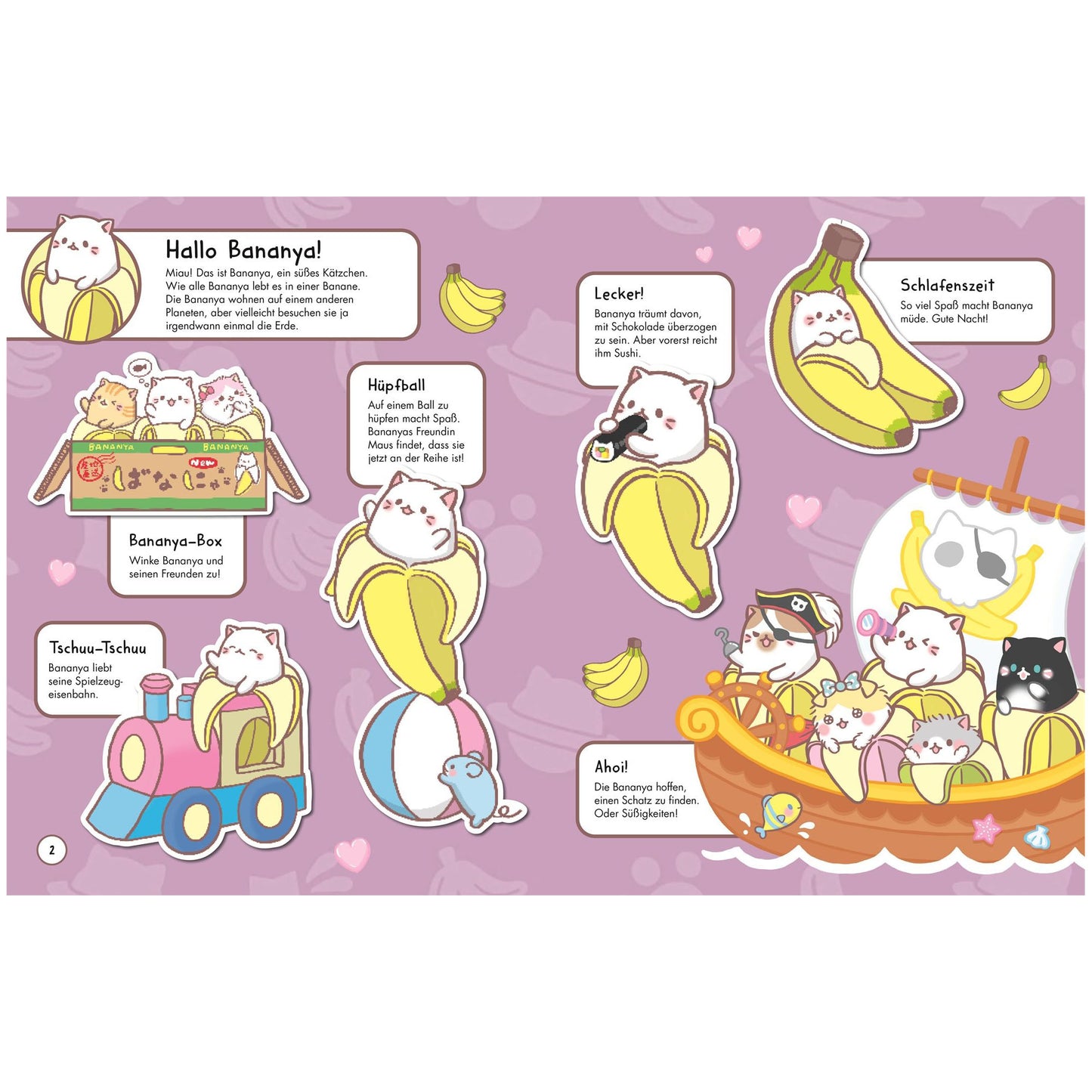 Bananya: Das ultimative Kawaii-Stickerbuch
