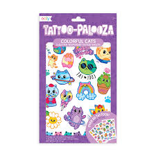 Temporäre Tattoos „Bunte Katzen“