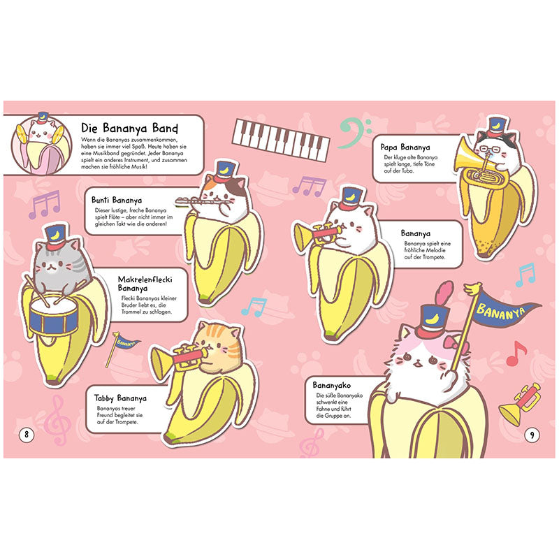 Bananya: Das ultimative Kawaii-Stickerbuch